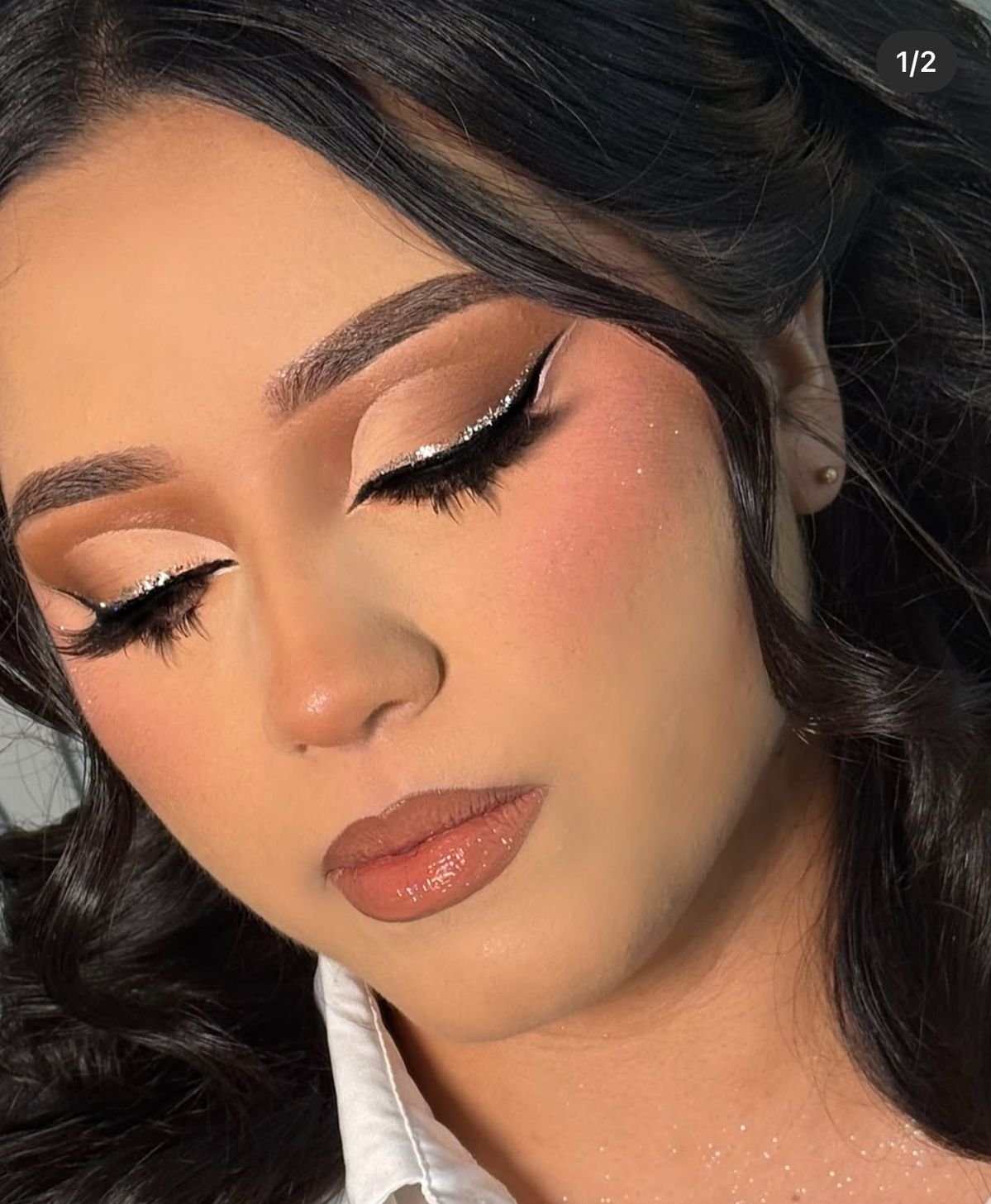 Maquillaje artístico de caras abstractas